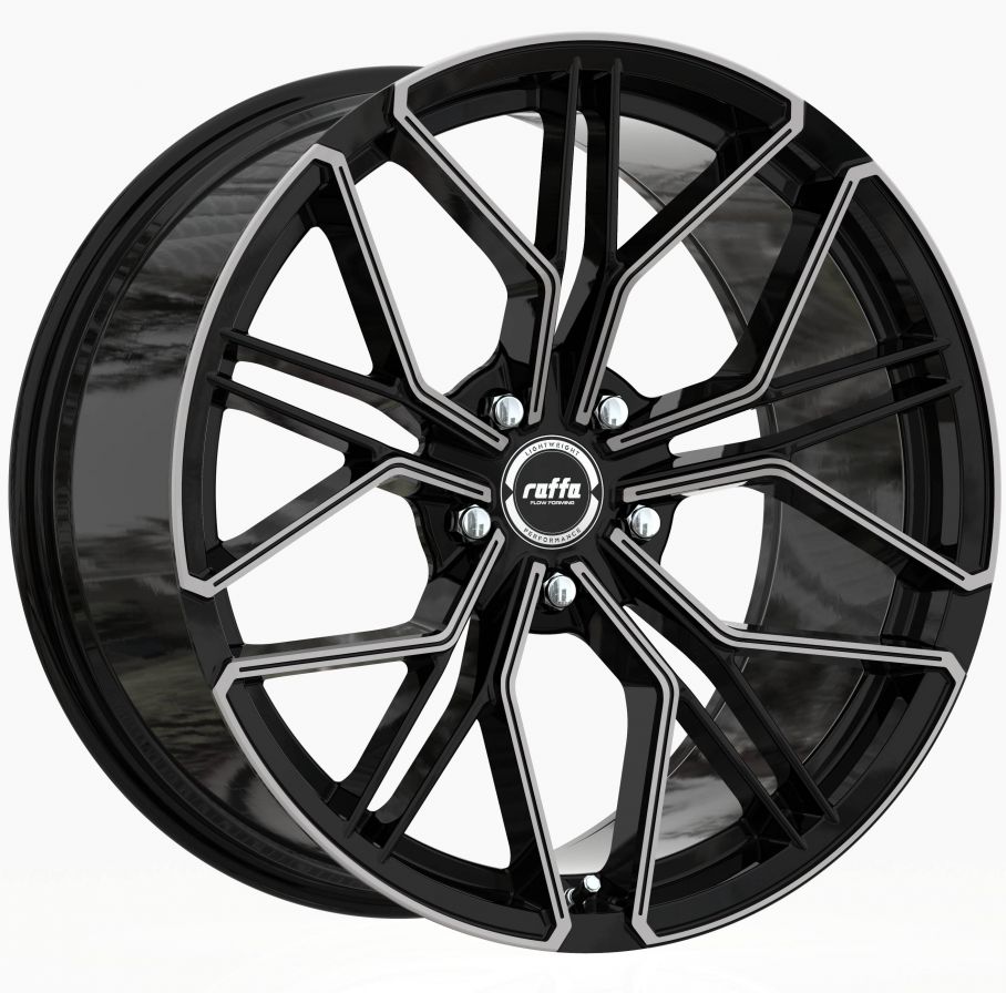 Raffa Wheels<br>RF-02 Dark Mist Black (19x8.5)
